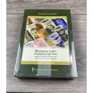 The Great Courses :‎ Business Law : Negligence And Torts Book And Cd Set New
